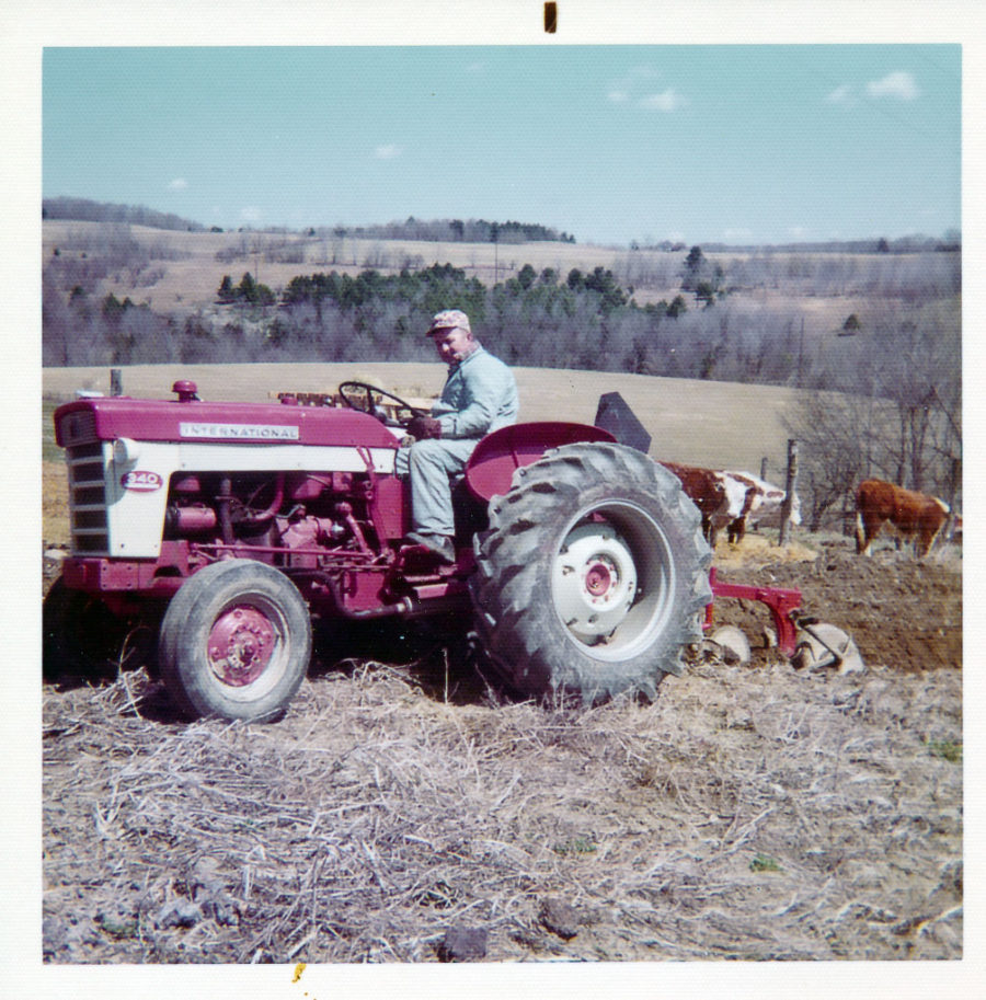 John Plowing Garden