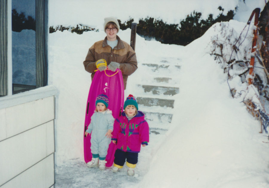 Diana with Erin and Mallory Salt Lake City 1992