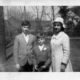 Mark, Alan, and Marian in Front Yard – Al’s First Holy Communion