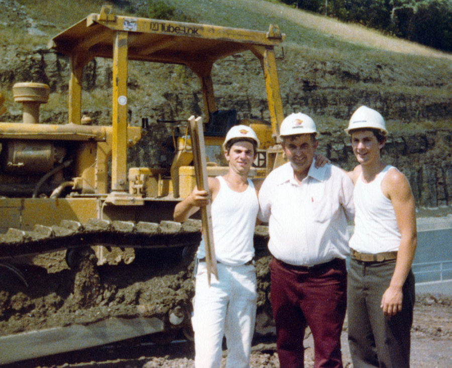 Mark, Pop, and Al on a Tioga Hammond Dam Visit – 1978